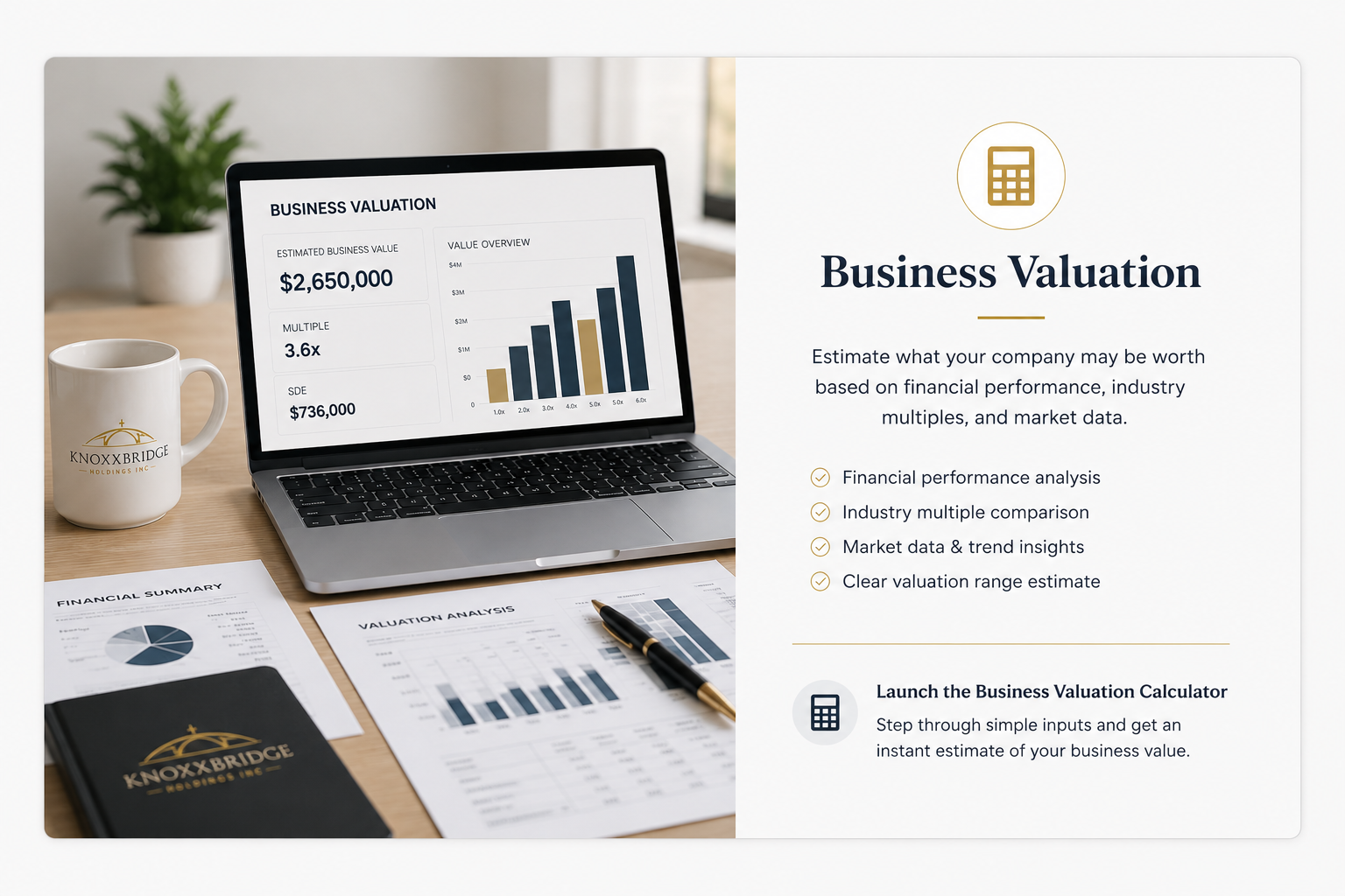 Business valuation tool