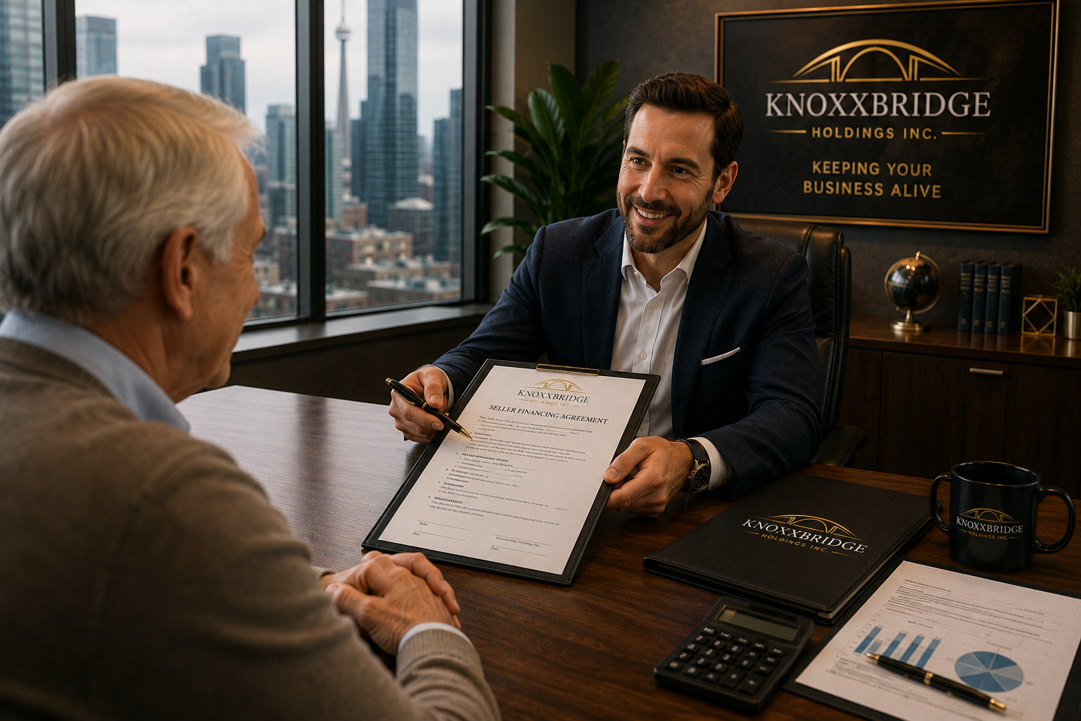 Seller financing discussion with business owner